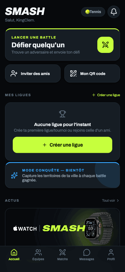 Lancer une battle et défier un joueur, en direct dans l’app